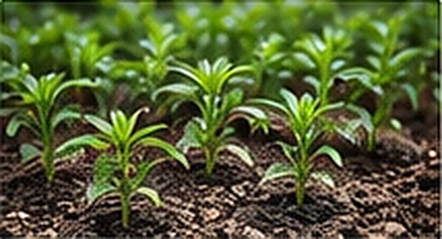 Illustrative young chili plants; Wangsareka bird’s eye chili production is developing