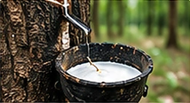 Illustrative rubber tapping image; not documentary evidence of Wangsareka's actual farm